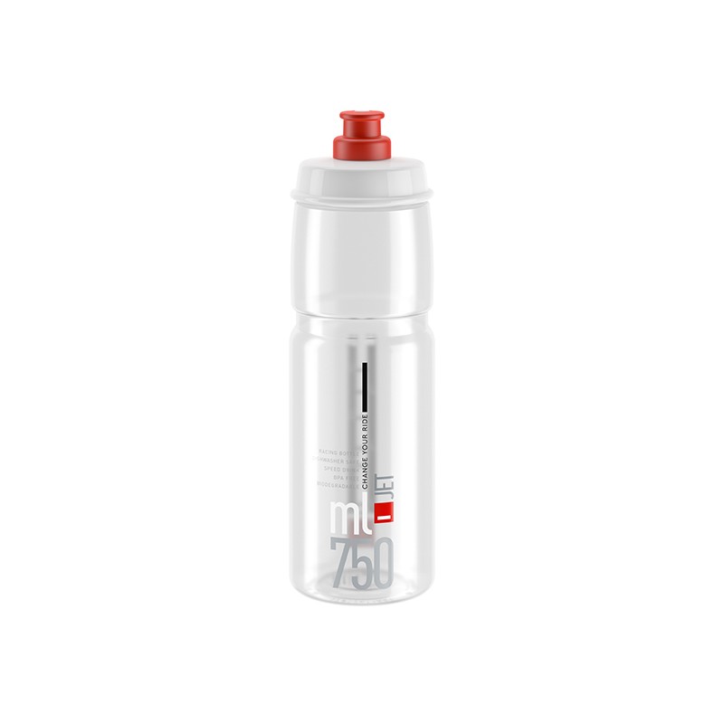 Elite Bidon Jet Clear Czerwony 750ml