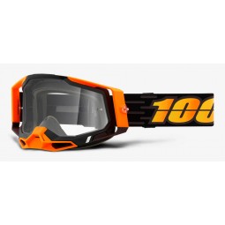 Gogle 100% RACECRAFT 2 COSTUME 2 (Szyba Przezroczysta Anti-Fog, LT 88%-92% + 10 Zrywek) (NEW)