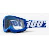 Gogle 100% STRATA 2 BLUE (Szyba Przezroczysta Anti-Fog, LT 88%-92%) (NEW)