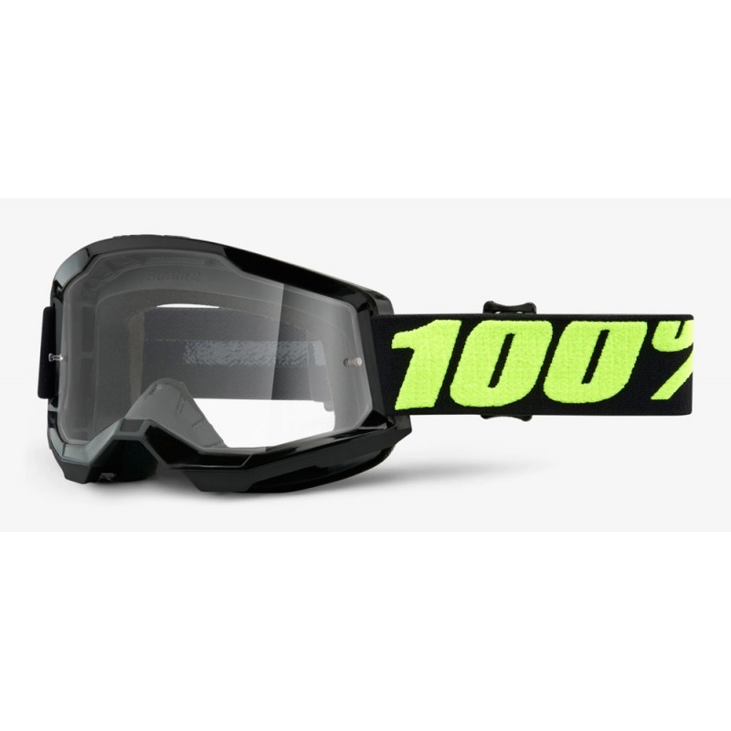 Gogle 100% STRATA 2 UPSOL (Szyba Przezroczysta Anti-Fog, LT 88%-92%) (NEW)