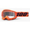 Gogle 100% ACCURI 2 ORANGE (Szyba Przezroczysta Anti-Fog, LT 88%-92%) (NEW)