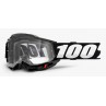 Gogle 100% ACCURI 2 OTG BLACK - Na okulary (Szyba Przezroczysta, LT 88%-92%) (NEW)