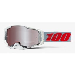 Gogle 100% ARMEGA Google X-RAY HiPER Silver Mirror Lens (Szyba Srebrna Lustrzana, LT 20%-30%) (NEW)