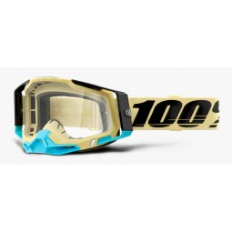 Gogle 100% RACECRAFT 2 AIRBLAST (Szyba Przezroczysta Anti-Fog, LT 88%-92% + 10 Zrywek) (NEW)