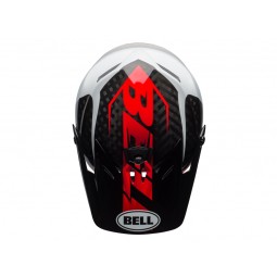 Kask full face BELL FULL-9 gloss white black hibiscus rio