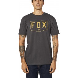 T-SHIRT FOX SHIELD PREMIUM BLACK/GOLD