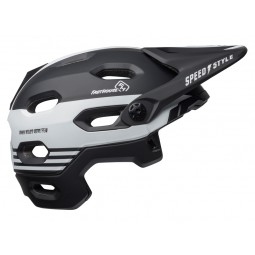 Kask full face BELL SUPER DH MIPS SPHERICAL fasthouse stripes matte black white (NEW)