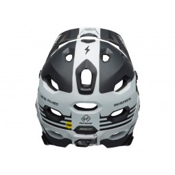 Kask full face BELL SUPER DH MIPS SPHERICAL fasthouse stripes matte black white (NEW)