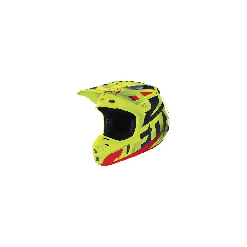 KASK FOX V-2 RACE BLUE/YELLOW