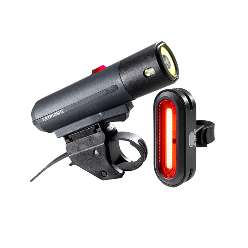 ZESTAW LAMPEK ROWEROWYCH KRYPTONITE ALLEY F-800/AVENUE R-75 SET