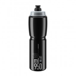 Elite Bidon Jet Black Grey logo 950ml