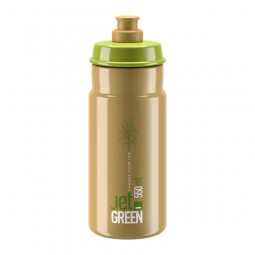 Elite Bidon Jet Green Brown White logo 550ml