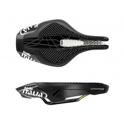 Siodło SELLE ITALIA KRONOS TEKNO FLOW S (id match - S123) carbon/keramic 7x9, fibra-tek, czarne (DWZ)