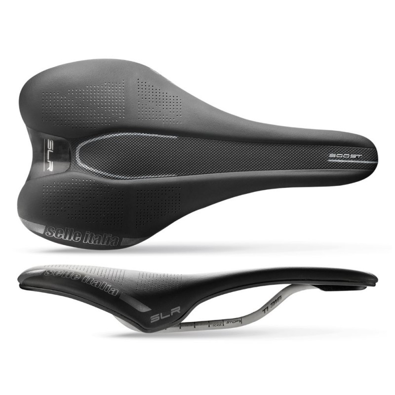 Siodło SELLE ITALIA SLR BOOST S (id match - S1) ti 316 tube 7, fibra-tek, czarne (NEW)