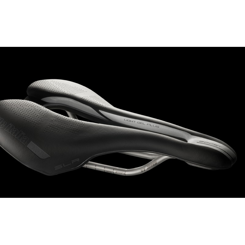 Siodło SELLE ITALIA SLR BOOST ENDURANCE SUPERFLOW L (id match - L3) ti 316 tube 7, fibra-tek, czarne (NEW)