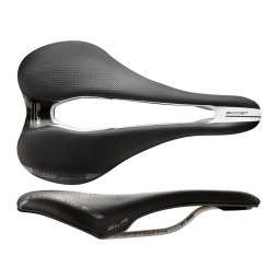 Siodło SELLE ITALIA SLR BOOST ENDURANCE SUPERFLOW S (id match - S3) ti 316 tube 7, fibra-tek, czarne (NEW)