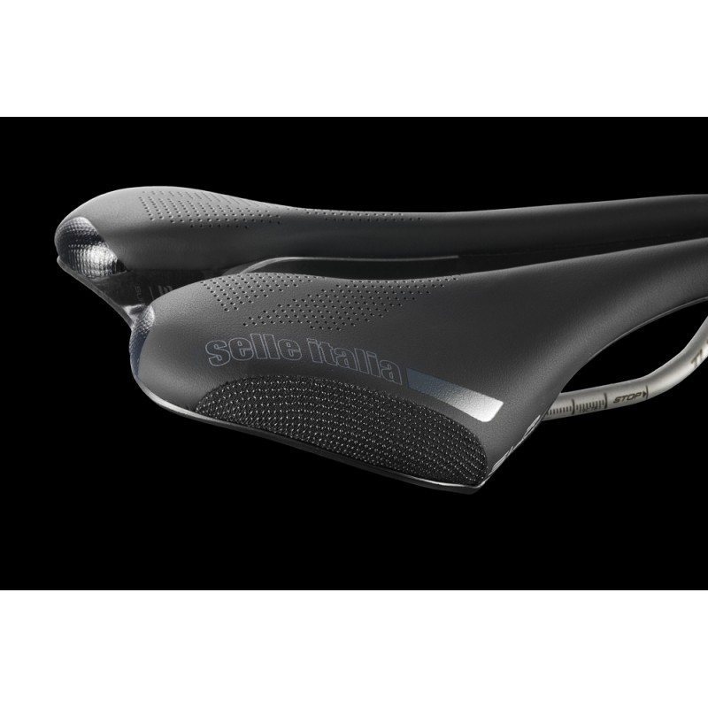 Siodło SELLE ITALIA SLR BOOST X-CROSS SUPERFLOW L (id match - L3) ti 316 tube 7, fibra-tek, czarne (NEW)