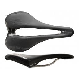 Siodło SELLE ITALIA SLR BOOST X-CROSS SUPERFLOW S (id match - S3) ti 316 tube 7, fibra-tek, czarne (NEW)