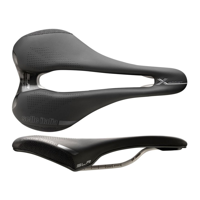 Siodło SELLE ITALIA SLR BOOST X-CROSS SUPERFLOW S (id match - S3) ti 316 tube 7, fibra-tek, czarne (NEW)