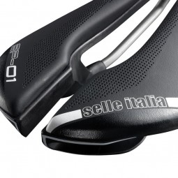 Siodło SELLE ITALIA SP-01 BOOST SUPERFLOW S (id match - S3) TI 316 Tube 7, fibra-tek, 210g czarne (NEW)