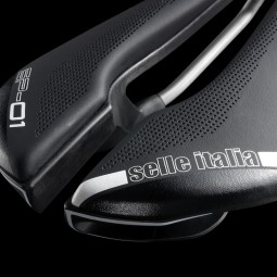 Siodło SELLE ITALIA SP-01 BOOST SUPERFLOW S (id match - S3) TI 316 Tube 7, fibra-tek, 210g czarne (NEW)