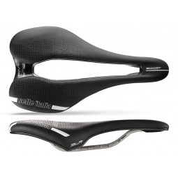 Siodło SELLE ITALIA SLR BOOST LADY SUPERFLOW L (id match - L3) ti 316 tube 7, fibra-tek, czarne (NEW)