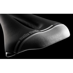 Siodło SELLE ITALIA NOVUS BOOST GRAVEL TECH SUPERFLOW L (id match - L3) TI 316 Tube 7, fibra-tek, 260g czarno-szary (DWZ)