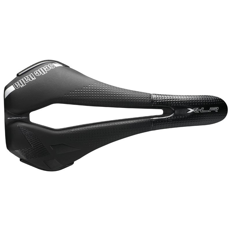 Siodło SELLE ITALIA X-LR SUPERFLOW L (id match - L3) TI 316 Tube 7, fibra-tek, 202g czarne (NEW)
