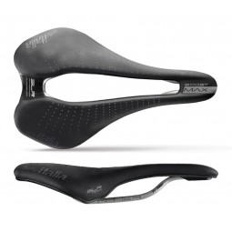 Siodło SELLE ITALIA MAX SLR BOOST GEL SUPERFLOW L (id match - L3) TI 316 Tube 7, fibra-tek, 280g czarne (NEW)