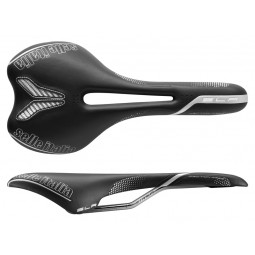 Siodło SELLE ITALIA SLR FRICTION FREE FLOW S (id match - S2) titanium 7, fibra-tek, 185g czarne (DWZ)