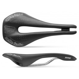 Siodło SELLE ITALIA NOVUS SUPERFLOW L (id match - L3) ti 316 tube 7, fibra-tek, czarne (DWZ)