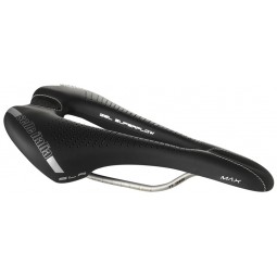 Siodło SELLE ITALIA MAX SLR GEL SUPERFLOW L (id match - L3) TI 316 Tube 7, fibra-tek, 280g czarne (NEW 2021)