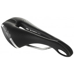 Siodło SELLE ITALIA MAX FLITE GEL SUPERFLOW L (id match - L3) TI 316 Tube 7, fibra-tek, 320g czarne (NEW 2021)