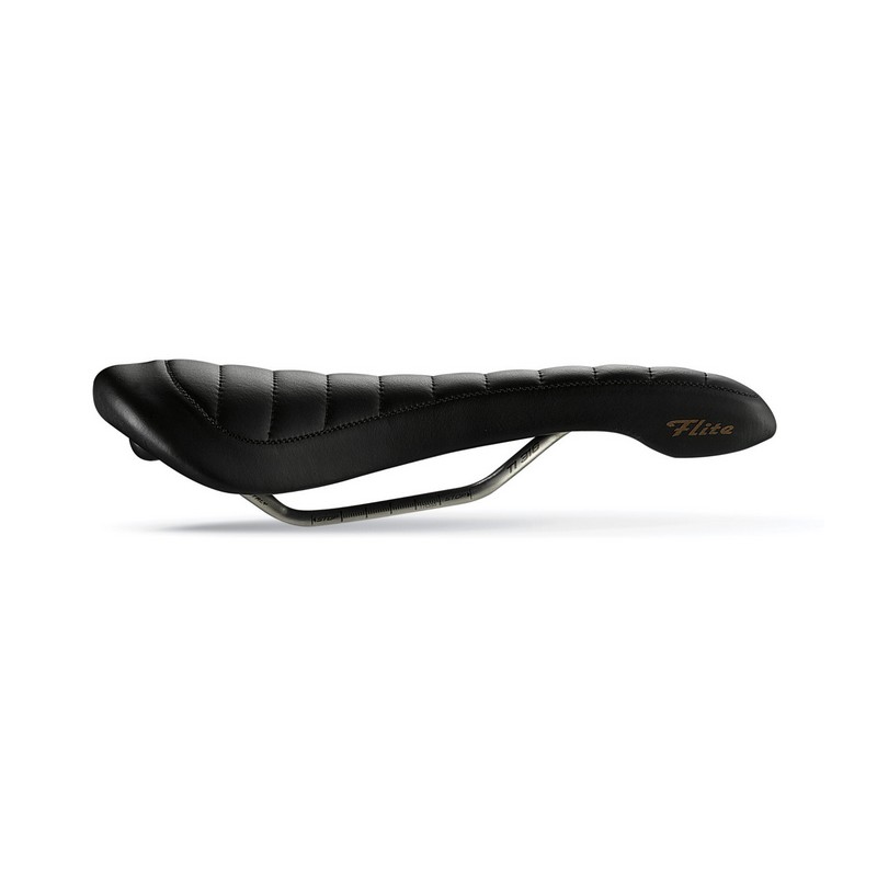 Siodło SELLA ITALIA FLITE BONNIE TI 316 Tube 7 skórzane czarne 230g (NEW)