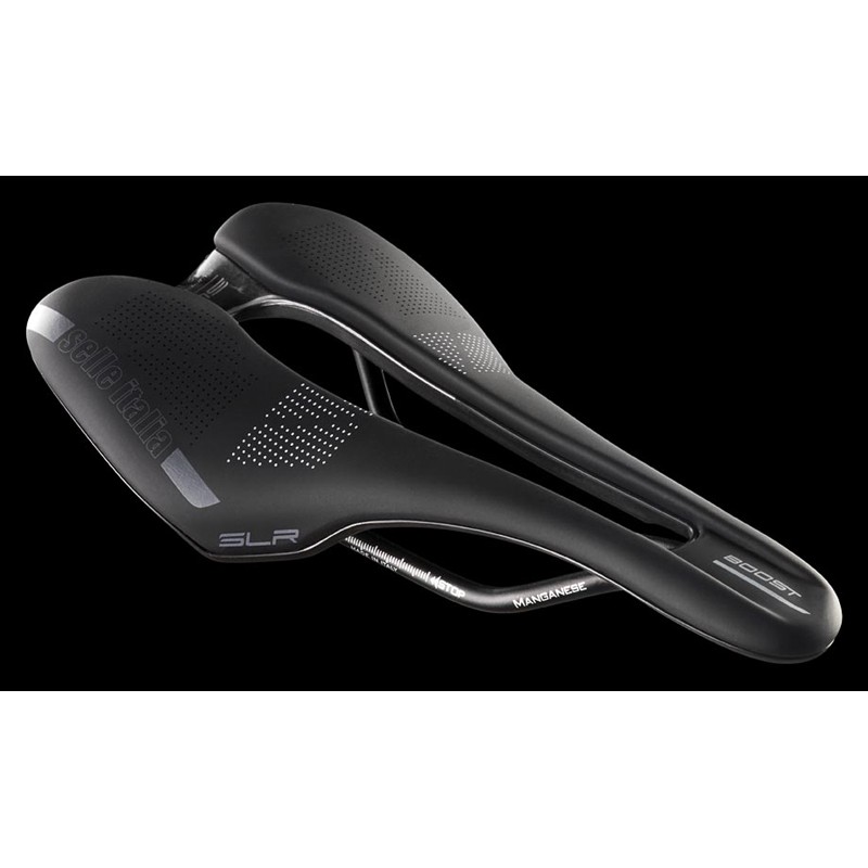 Siodło SELLE ITALIA SLR BOOST TM SUPERFLOW L (id match - L3) manganese tube 7, duro-tek, soft touch, czarne (NEW)