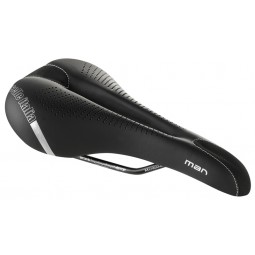 Siodło SELLE ITALIA MAN GEL FLOW L (id match - L2) Manganese Tube 7, fibra-tek, 310g czarne (NEW 2021)