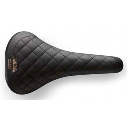 Siodło SELLA ITALIA TURBO BONNIE Fec Alloy 7, skórzane czarne 367g (NEW)