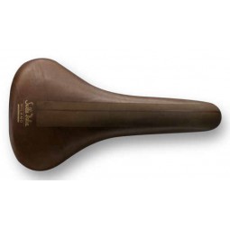 Siodło SELLA ITALIA TURBO BULLITT Fec Alloy 7, skórzane brązowe 358g