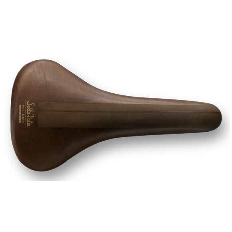 Siodło SELLA ITALIA TURBO BULLITT Fec Alloy 7, skórzane brązowe 358g