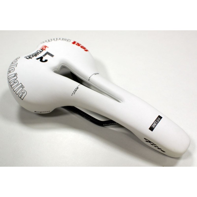 Siodło SELLE ITALIA FLITE FLOW L (id match - L2) manganese tube 7, białe, testowe zestaw SIT-0000000000134 (DWZ)