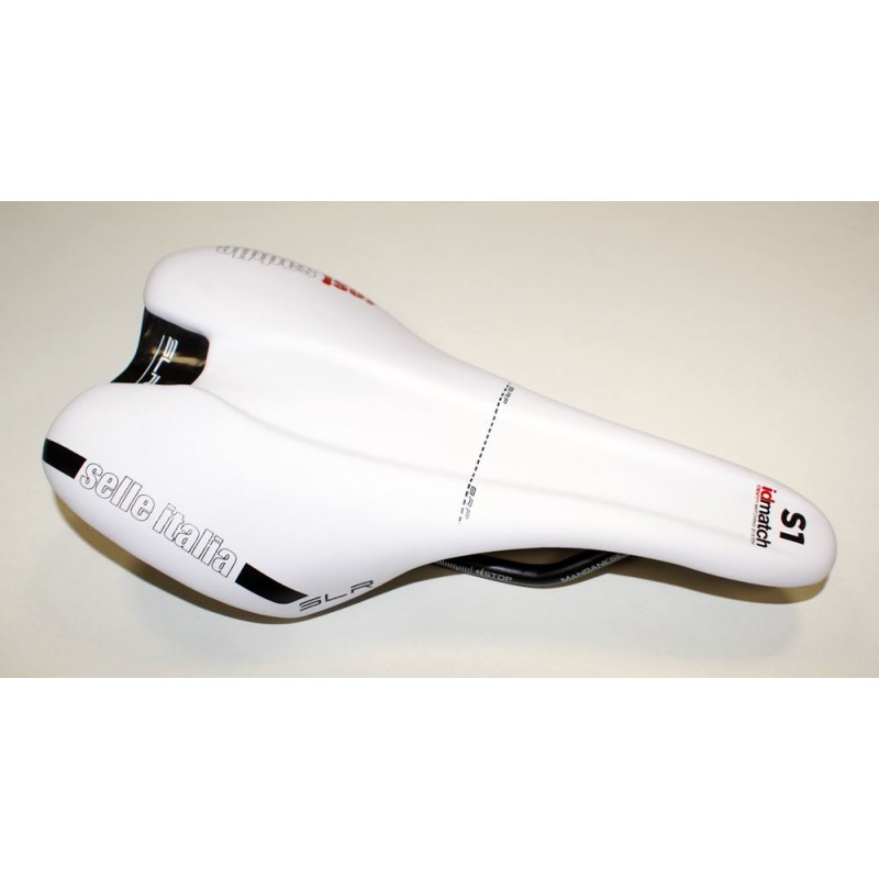 Siodło SELLE ITALIA SLR BOOST TM S (id match - S1) manganese tube 7, białe, testowe (NEW)