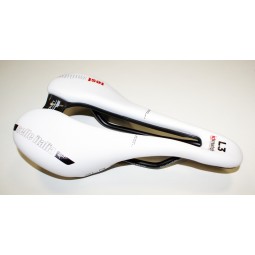 Siodło SELLE ITALIA SLR LADY BOOST TM SUPERFLOW S (id match - S3) manganese tube 7, białe, testowe (NEW)