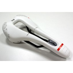 Siodło SELLE ITALIA SLR TM SUPERFLOW L (id match - L3) manganese tube 7, białe, testowe zestaw SIT-0000000000134 (NEW)