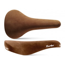 Siodło SELLE ITALIA TURBO 1980 NUBUK L (id match - L1) Fec Alloy 7, skóra nubuk, 295g brązowe (NEW)