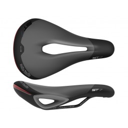 Siodło SELLE ITALIA SPORTOURING ST 7 VISION SUPERFLOW L (id match - L3) Fec Alloy 7x9, soft-tek, żelowe czarne (NEW)