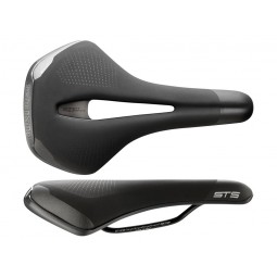 Siodło SELLE ITALIA SPORTOURING ST 5 FLOW S (id match - S2) Fec Alloy 7x9, soft-tek, żelowe czarne (NEW)