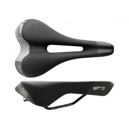 Siodło SELLE ITALIA SPORTOURING ST 3 SUPERFLOW S (id match - S3) Fec Alloy 7x9, soft-tek, żelowe czarne (NEW)
