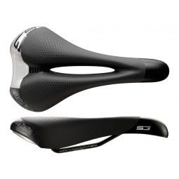 Siodło SELLE ITALIA SPORT S 3 FLOW S (id match - S2) Fec Alloy 7, soft-tek, żelowe czarne (NEW)
