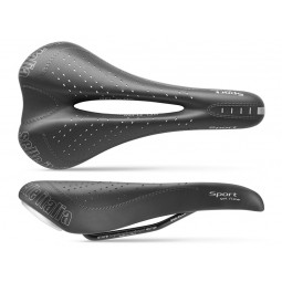 Siodło SELLE ITALIA SPORT GEL FLOW S (id match - S2) Fec Alloy 7, duro-tek, czarne (NEW)