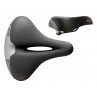 Siodło SELLE ITALIA TOURING T 2 FLOW S (id match - L2) Fec Alloy 7, soft-tek, żelowe czarne (NEW)